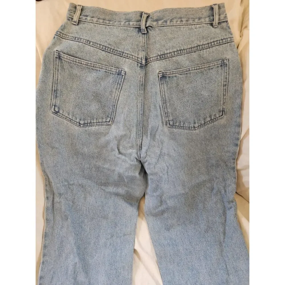 VTG 90s Telluride Clothing Co Carpenter Jeans Women 10 Medium Wash Baggy Wid - Picture 7 of 7